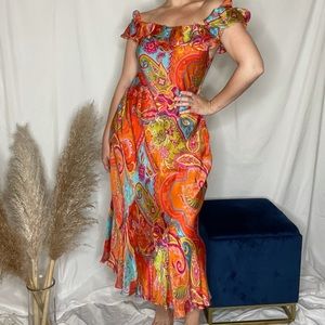 Vintage Ralph Lauren Silk Dress